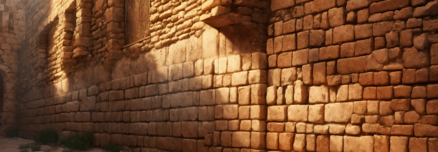 old Jerusalem brick wall